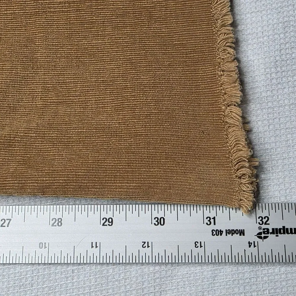 ReGeneration by Celebrity Pink Flower Beige Brown Corduroy Flare Leg Pants 5/27
